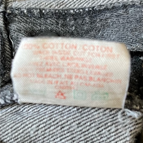 🍃💕Vintage Levi’s 501 Black Buttonfly Denim Jeans Size 28x34 (Fits Small 26”W) - Picture 15 of 15